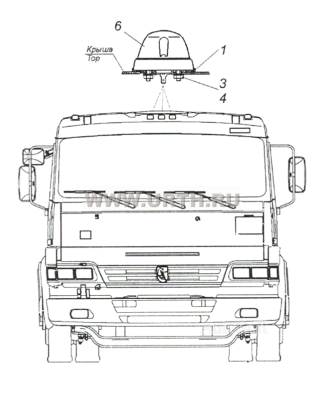 53205-3738001 Установка фонарей автопоезда